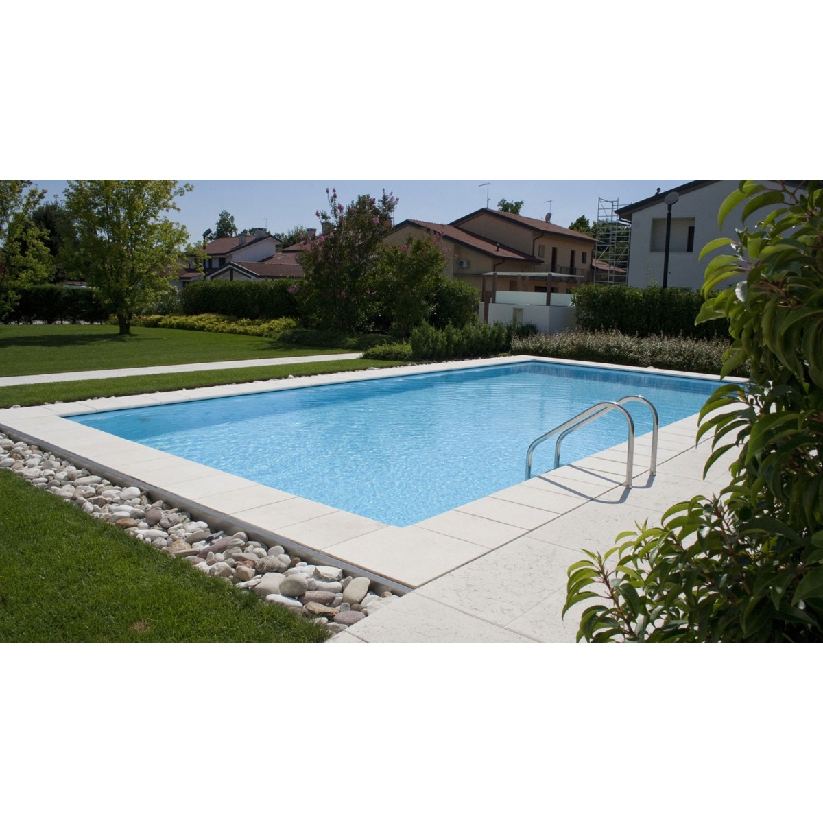 Piscina Laghetto Bluespring Classic Stone con bordo sfioratore