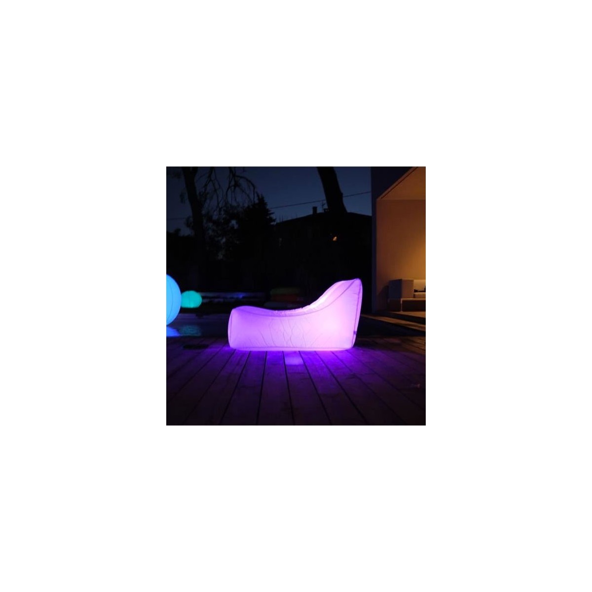 Luminous floating armchair