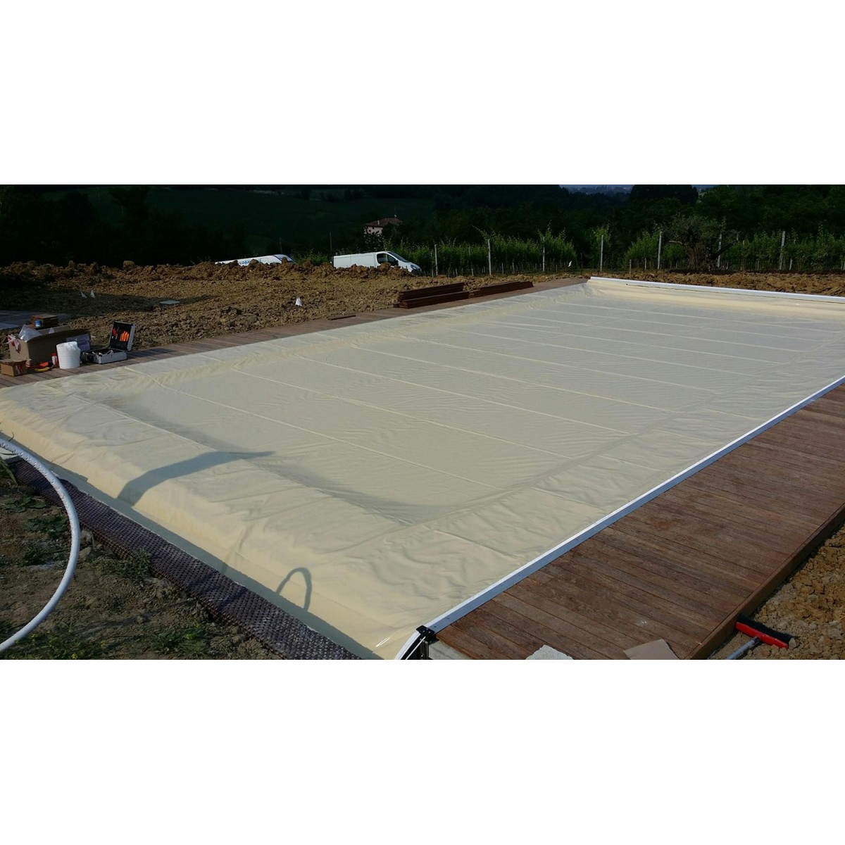 Security pool cover PoolLock