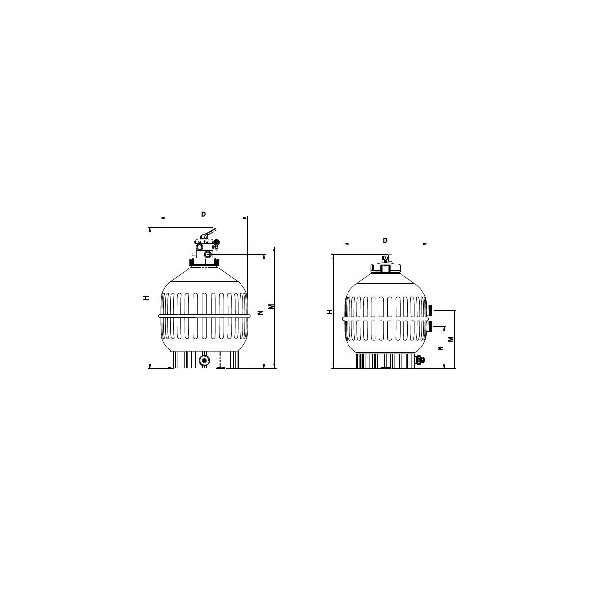 Sand filter for pool Astral Cantabric Top