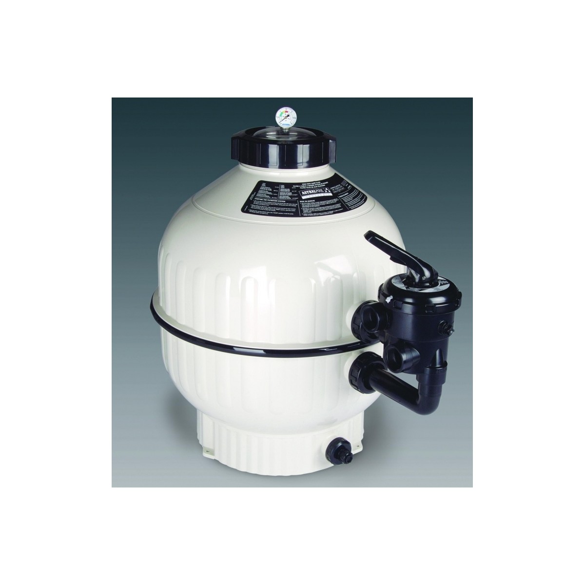 Sand Filter For Pool Astral Cartabric Side Diam 600 Mm 1 12 Capacity 14 M3h Vannini Aquapool