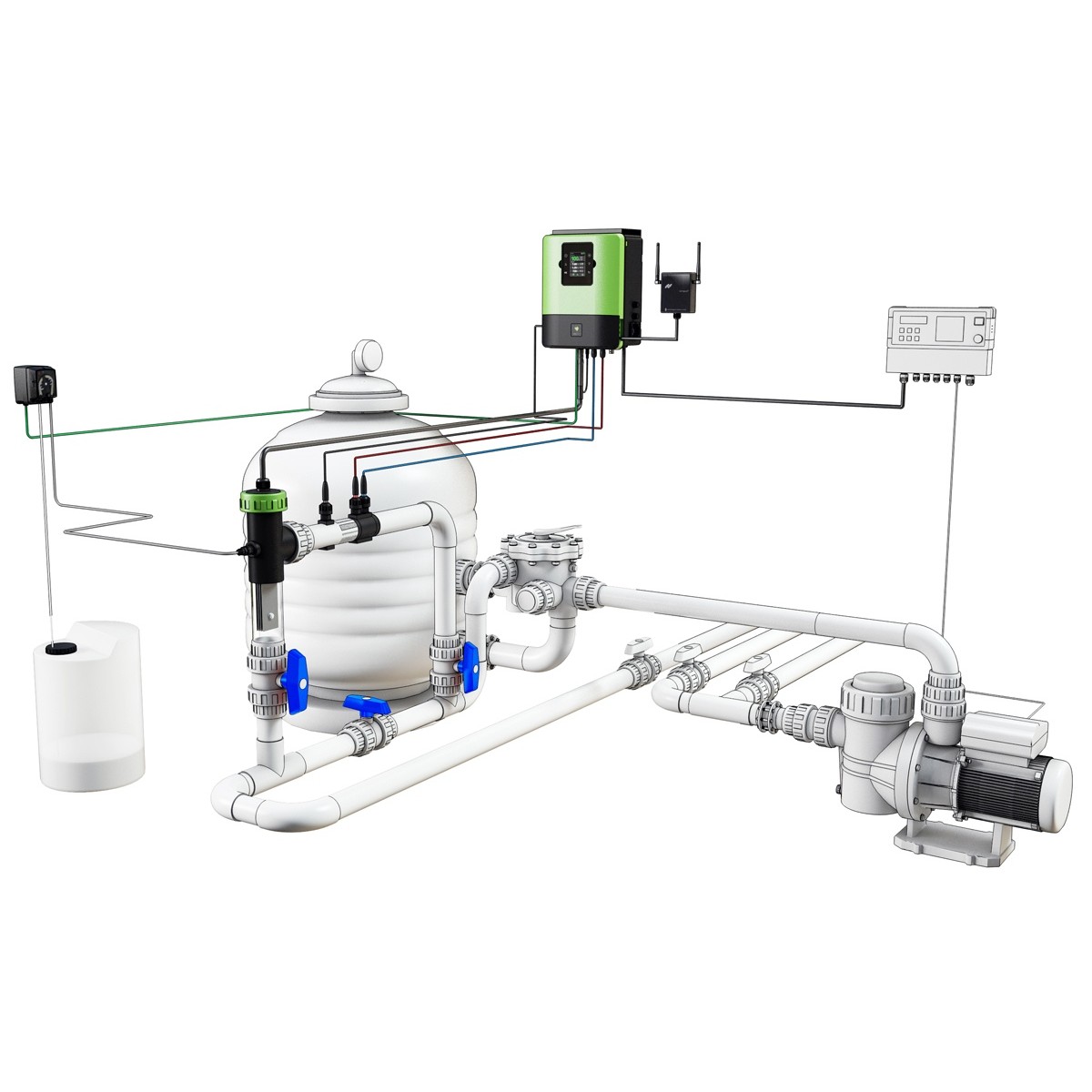 Low-salinity electrolysis Oxilife for pools up to 20 m3 of water