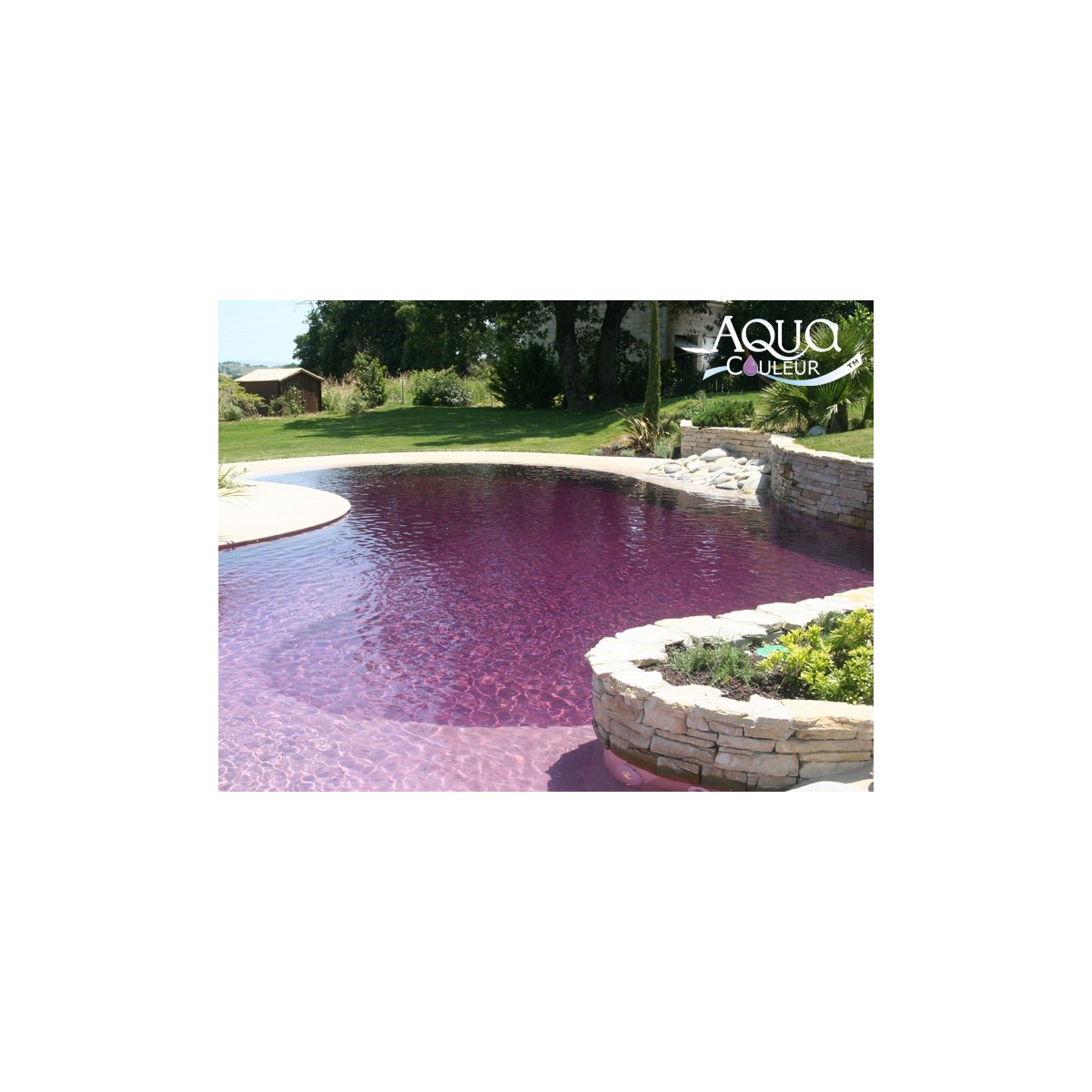 Aqua Couleur- LAVENDER temporary pool water colorant