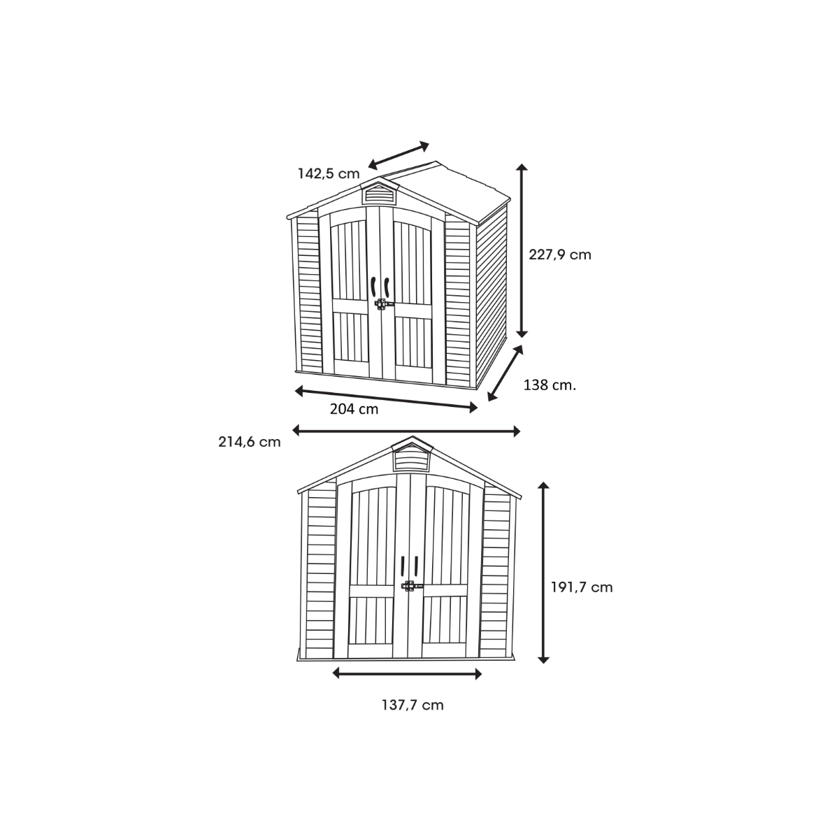 copy of Armadio accessori Storage in polietilene 191x107