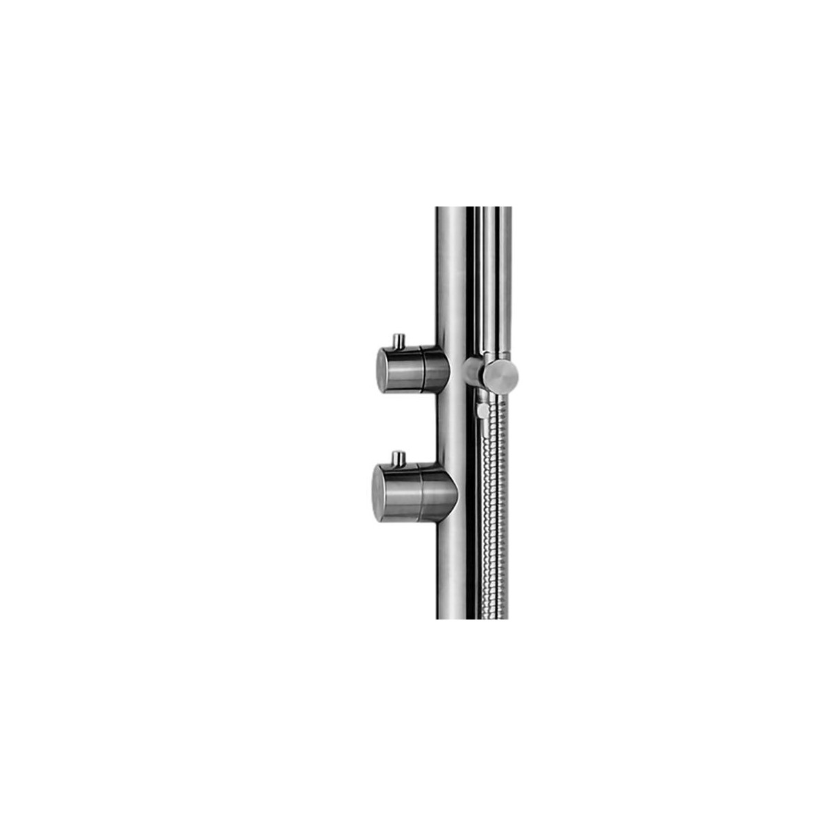 Buy Outdoor shower Alghero in satin stainless AISI 316 with mixer and hand shower