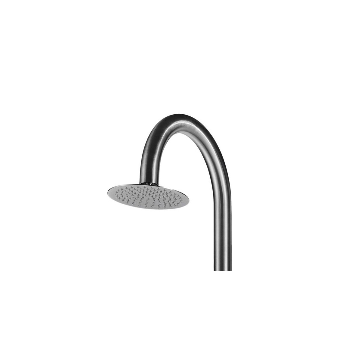 Buy Outdoor shower Palau in satin stainless AISI 316 with shower head diameter 25 cm