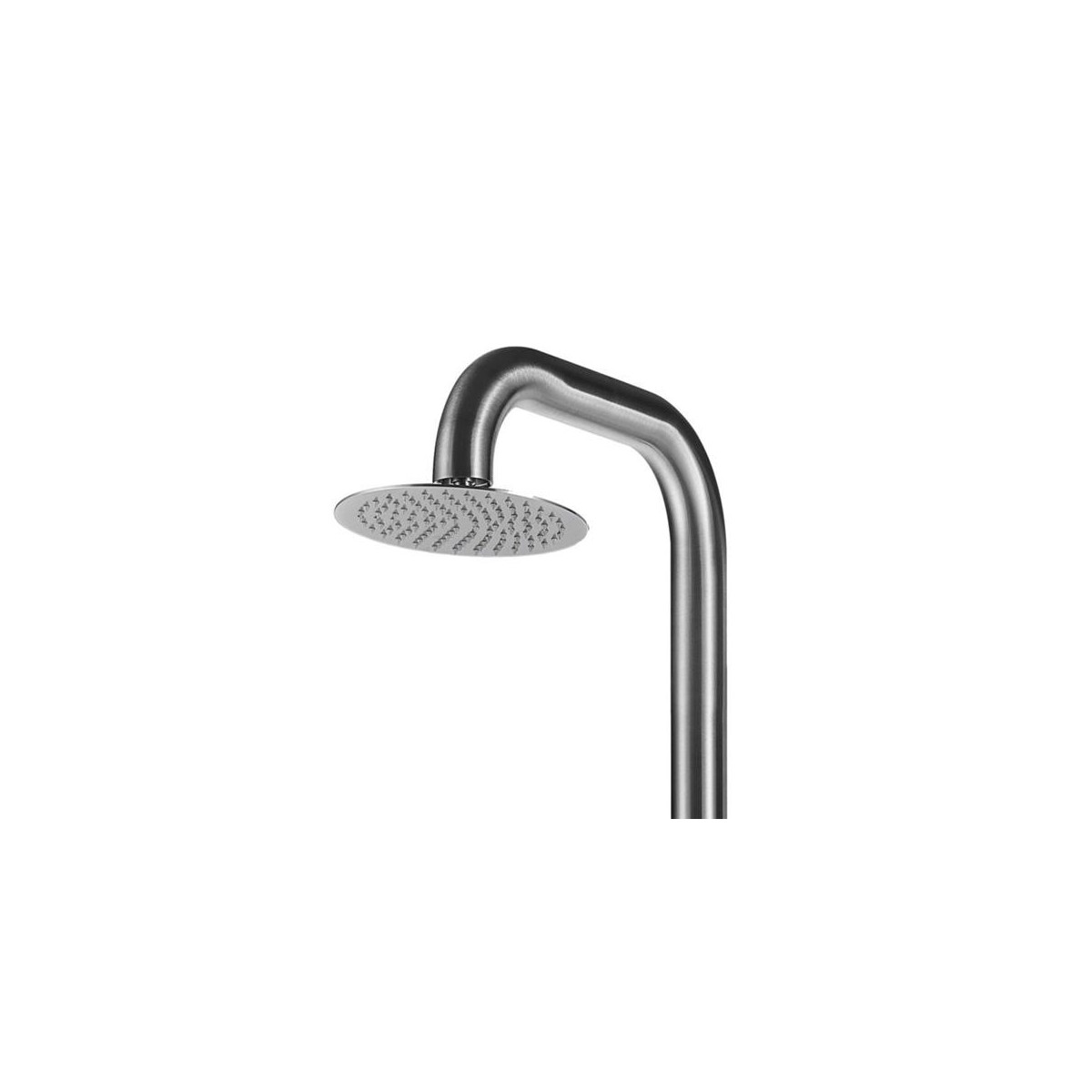 Compra Doccia caldo/freddo Pula in acciaio inox AISI 316 con soffione da 25 cm e doccino a mano