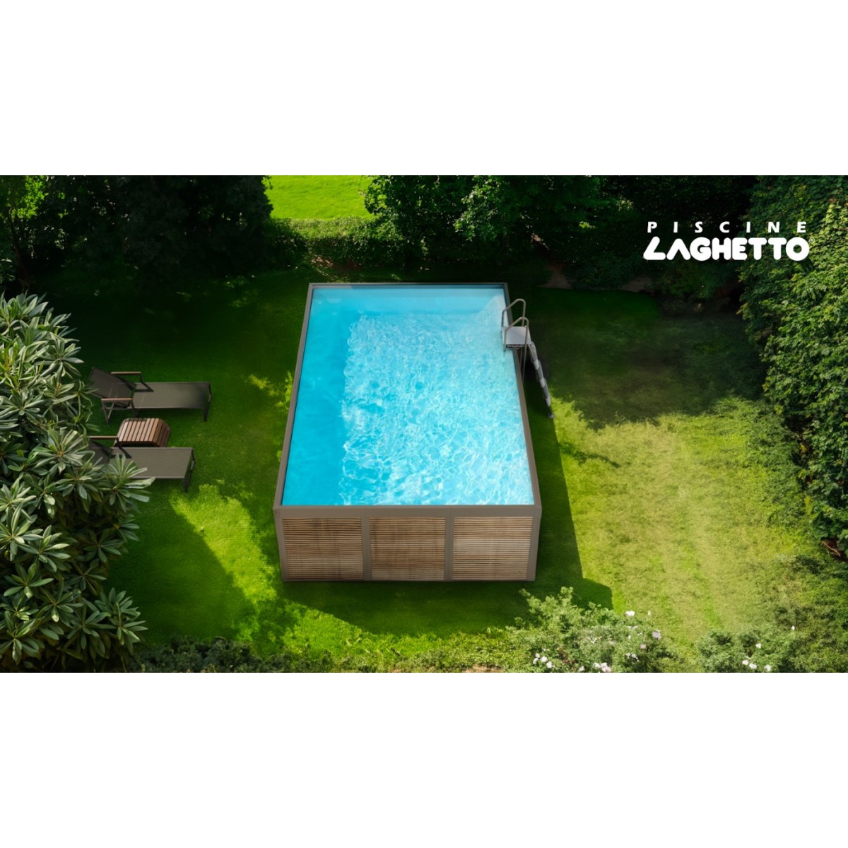 PISCINA FUORI TERRA IN LEGNO DI BAMBU LAGHETTO ANTEA - | Vannini Aqua&Pool